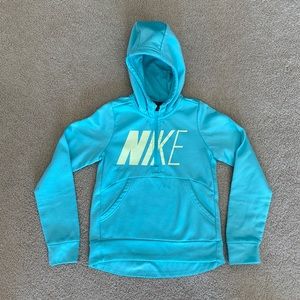 NIKE Girls Teal Sweatshirt